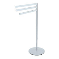HANDTUCHSTÄNDER - Edelstahlfarben, KONVENTIONELL, Metall (54,5/89/30cm) - Wenko
