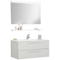 KOPALNICA  siva, bela  - siva/bela, Konvencionalno, kamen/steklo (100,6cm) - Novel