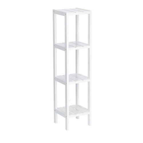 STANDREGAL Weiß  - Weiß, Basics, Holz (22/22/92cm) - Zeller Present