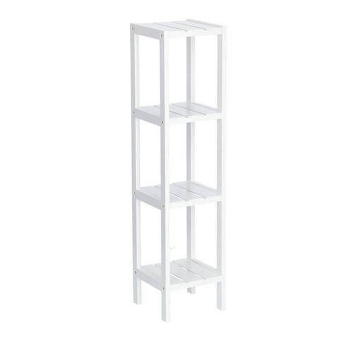 STANDREGAL Weiß  - Weiß, Basics, Holz (22/22/92cm) - Zeller Present