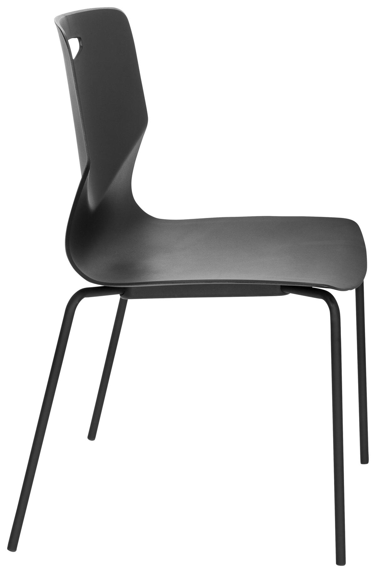 KONFERENČNÍ ŽIDLE - černá, Moderní, kov/plast (46/87/55cm) - MID.YOU