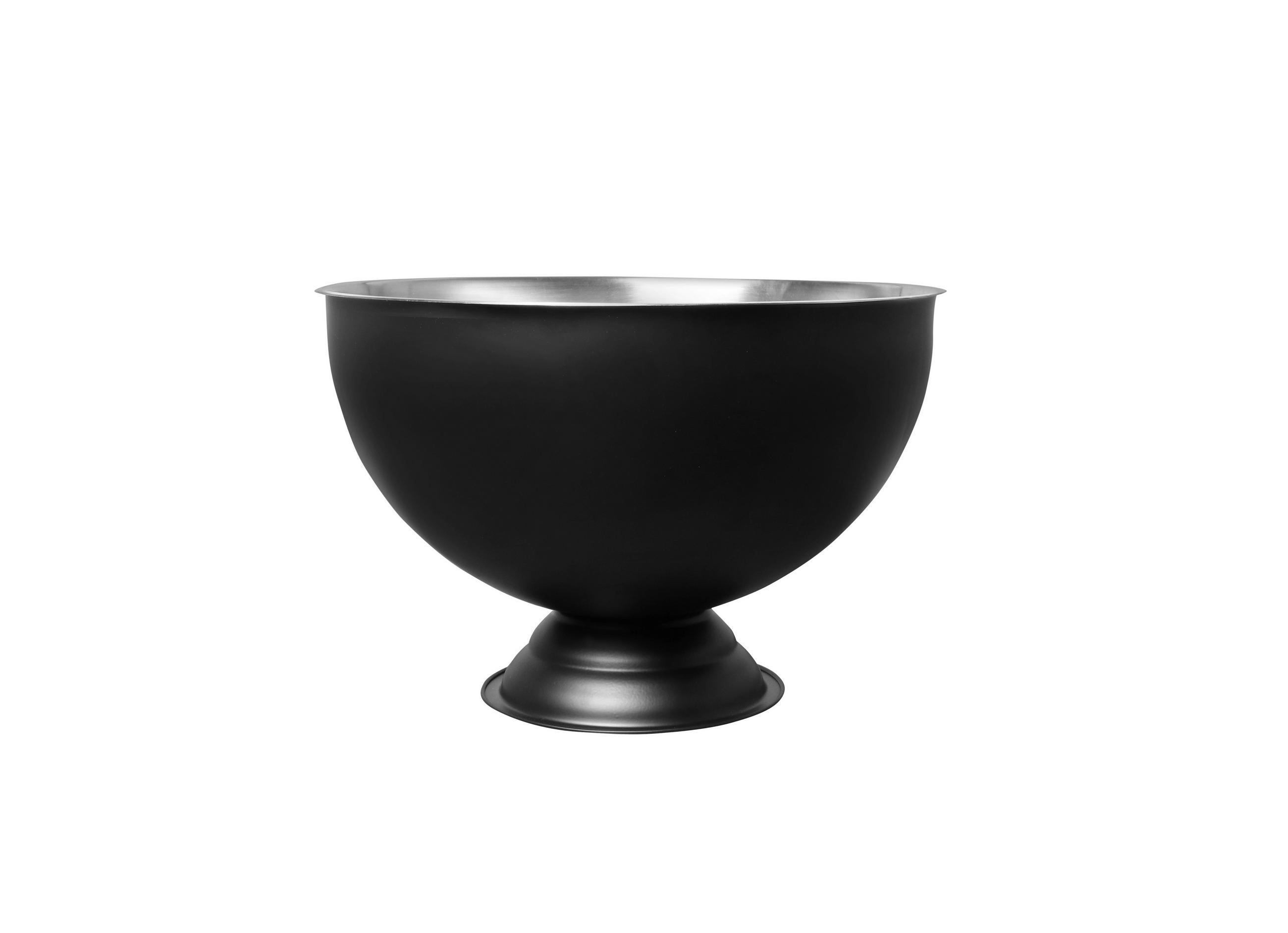 CHAMPAGNERKÜHLER - Edelstahlfarben/Schwarz, Basics, Metall (37,5/24cm) - Novel