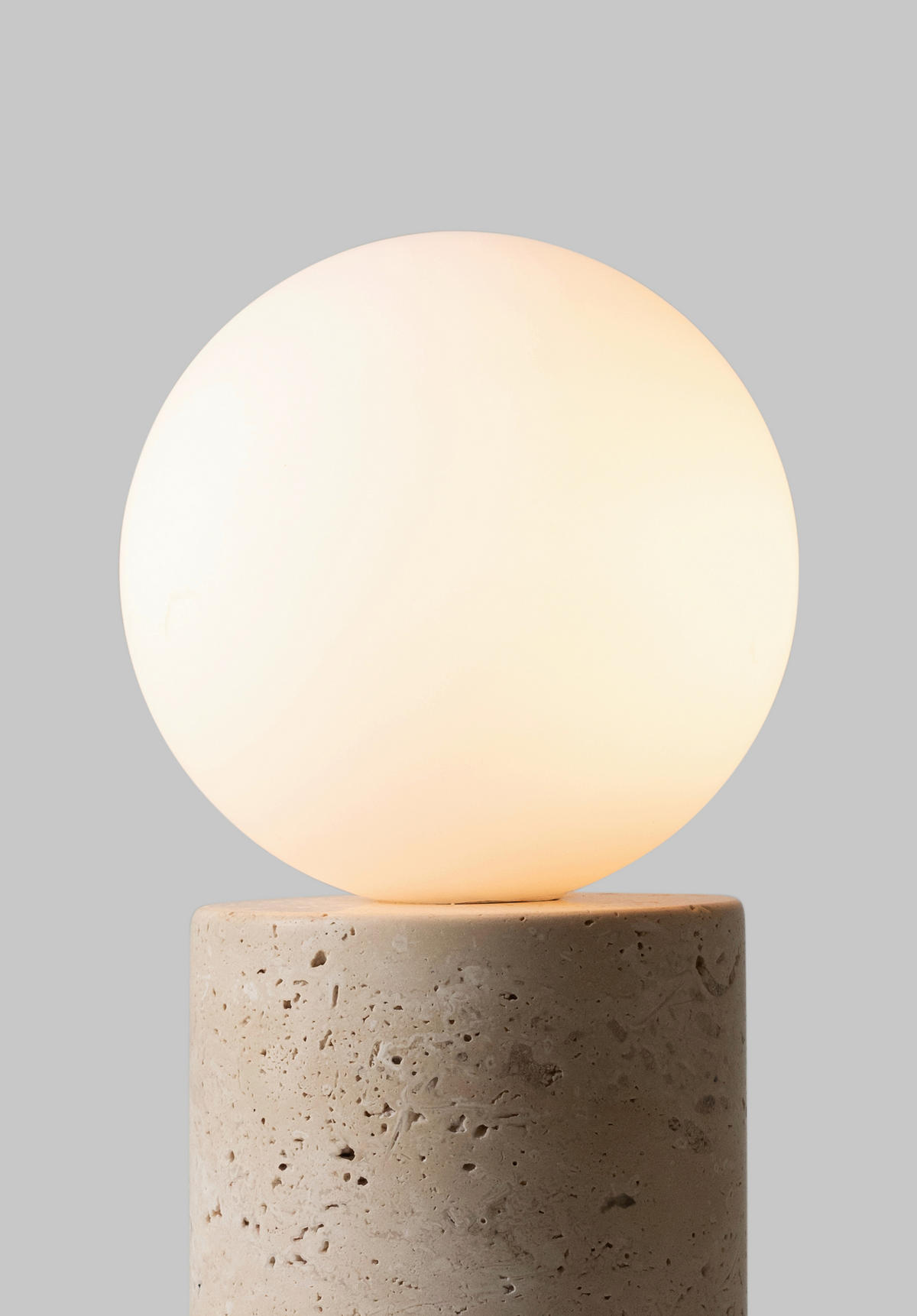 STOLNÍ LAMPA, nástěnný stmívač, G9, 12/33 cm  - bílá, Design, kámen/sklo (12/33cm) - It's about Romi