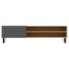 TV-BÄNK 160/47/37,4 cm  - svart/grå, Design, metall/trämaterial (160/47/37,4cm) - Livetastic