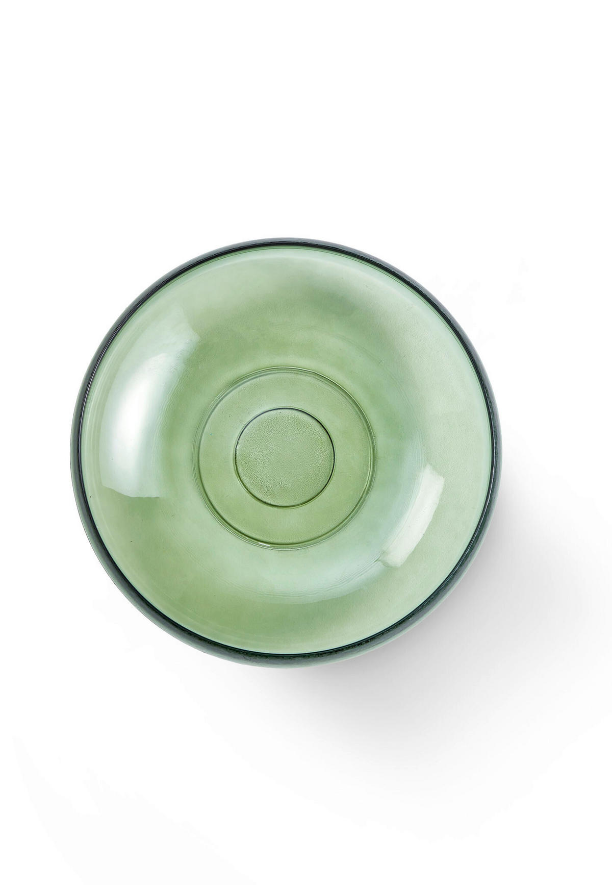 DEKORSKÅL  35/9 cm   - smaragdgrön, Basics, glas (35/9cm) - FYNCH-HATTON