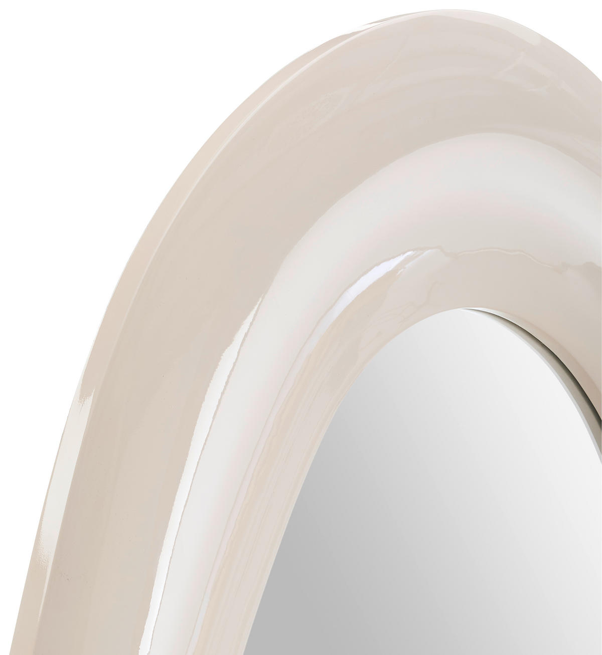 WANDSPIEGEL 80/180/5 cm    in Freiform  - Creme, LIFESTYLE, Glas/Holzwerkstoff (80/180/5cm) - Novel