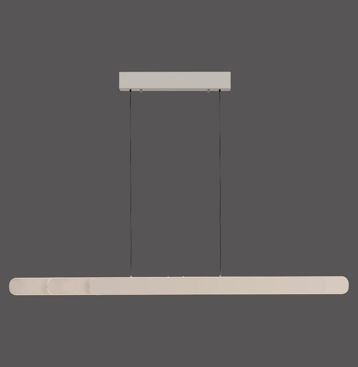 LED-PENDELLEUCHTE 160/5,5/180 cm  - Creme, Design, Kunststoff/Metall (160/5,5/180cm) - Schöner Wohnen