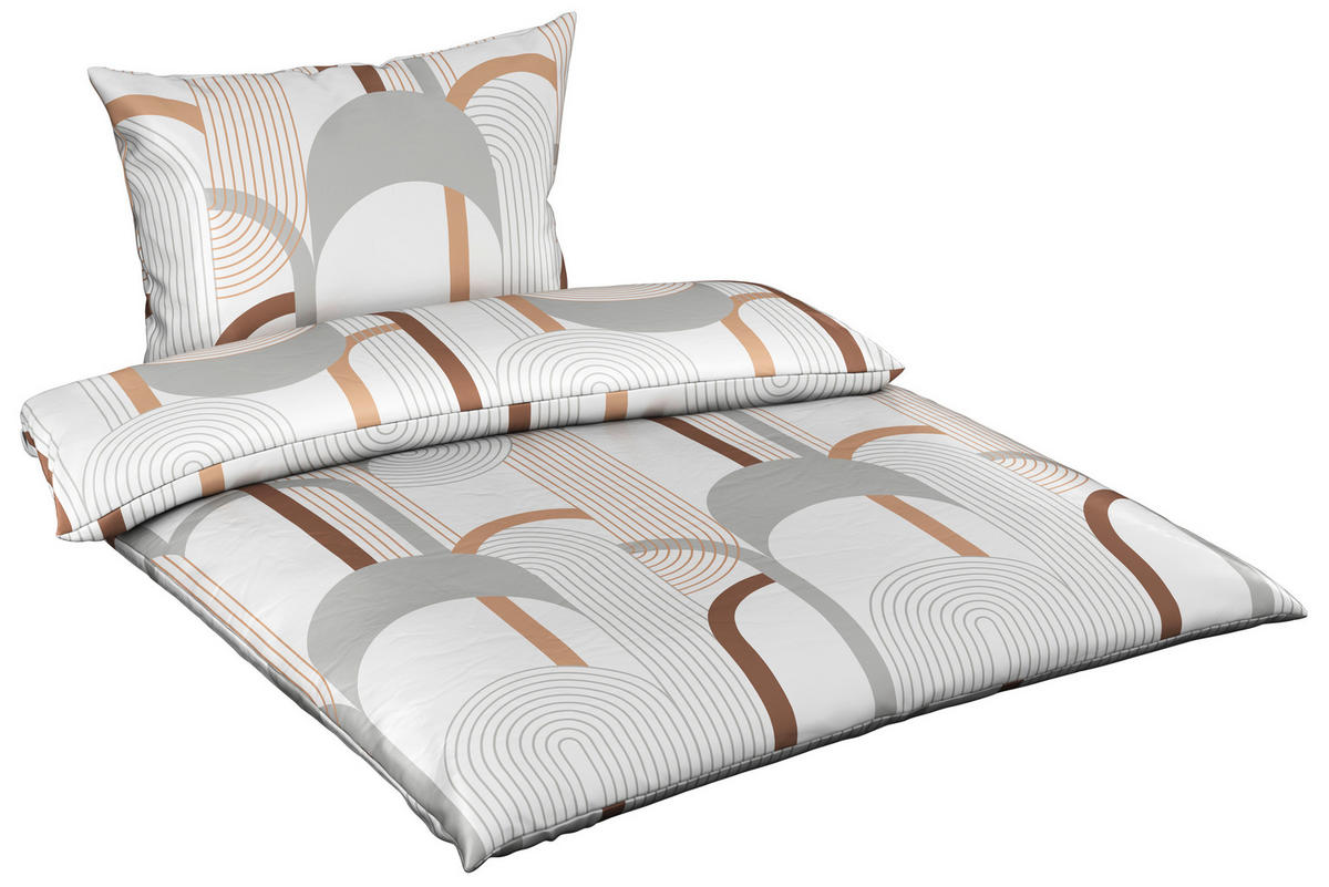 POSTEĽNÁ BIELIZEŇ, satén, biela, 140/200 cm - biela, Trend, textil (140/200cm) - Novel