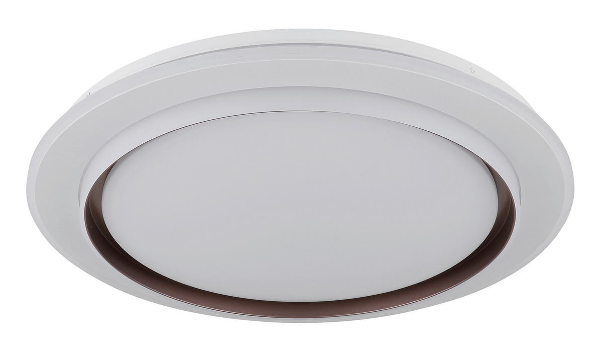 STROPNA LED-SVETILKA  JANICE /236-2368 lm/3000-6000 K/230 V/ - bela/opal, Design, kovina/umetna masa (49/7cm) - Globo