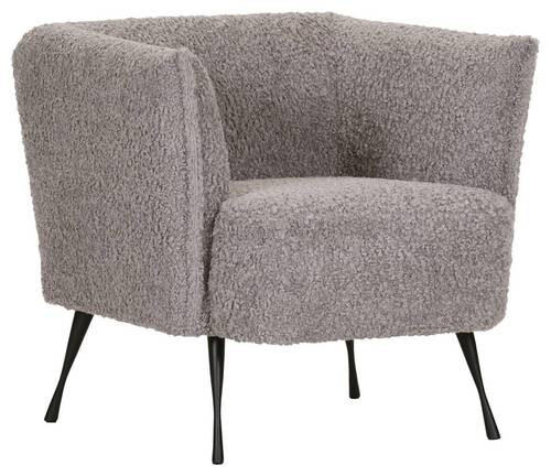 FÅTÖLJ i textil grå  - svart/grå, Design, metall/textil (76/73/76cm) - MID.YOU