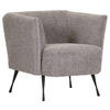 FÅTÖLJ i textil grå  - svart/grå, Design, metall/textil (76/73/76cm) - MID.YOU