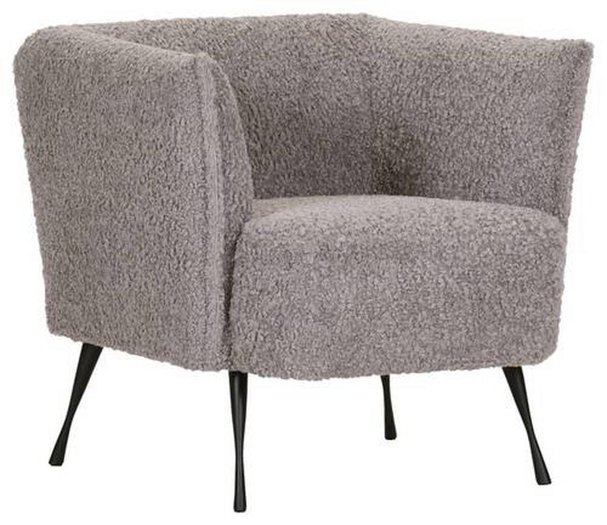 FÅTÖLJ i textil grå  - svart/grå, Design, metall/textil (76/73/76cm) - MID.YOU