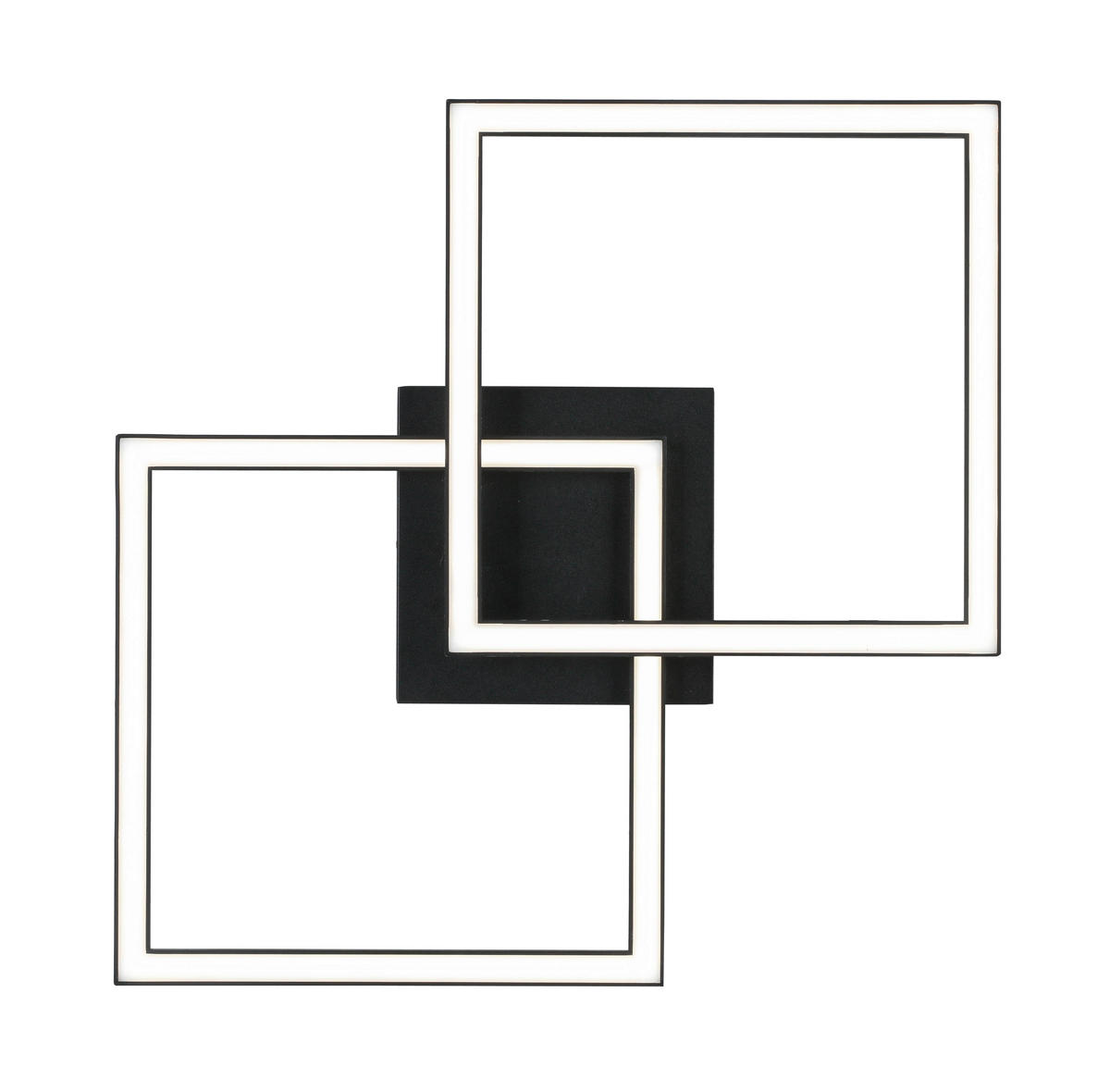 PLAFONIERĂ CU LED - negru, Trend, plastic/metal (57/35/6,5cm) - Boxxx