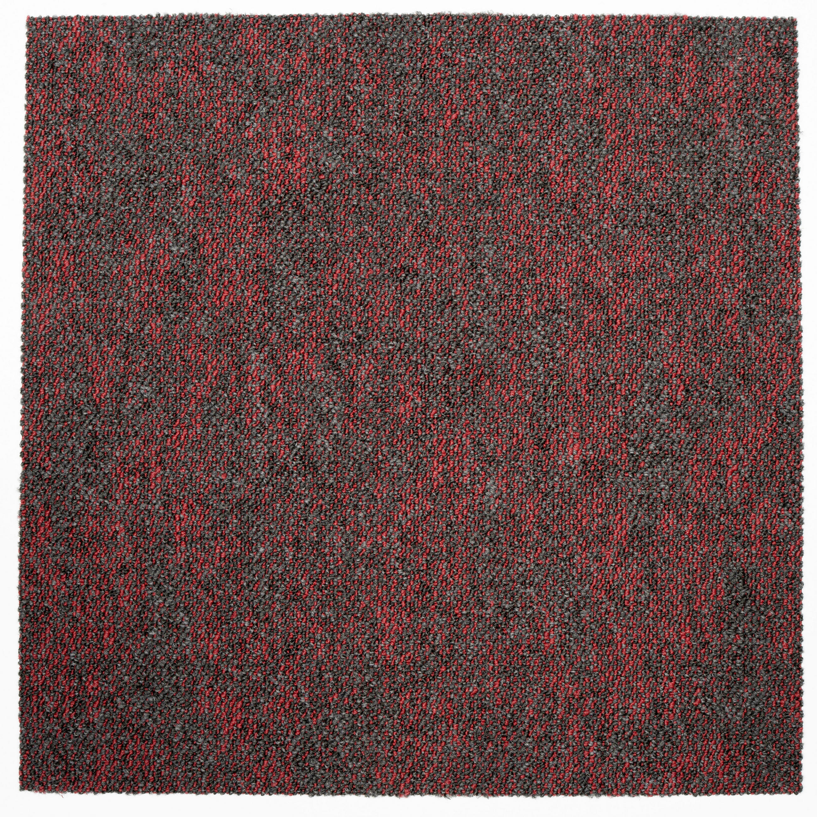 TEPPICHFLIESE 50/50 cm  in Rot  - Rot, Basics, Textil (50/50cm)
