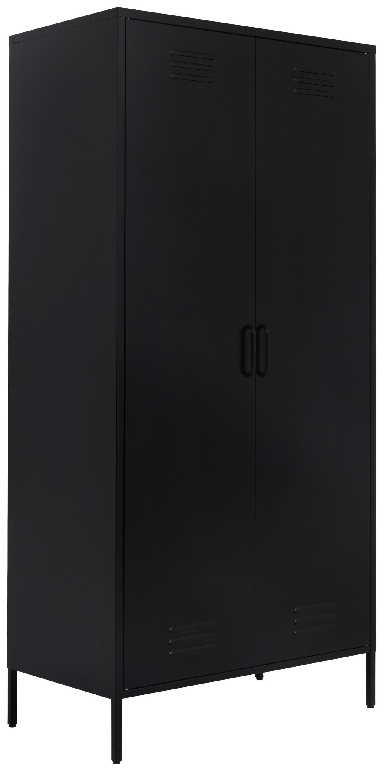 MEHRZWECKSCHRANK 80/185/40 cm  in Schwarz  - Schwarz, Design, Metall (80/185/40cm) - MID.YOU