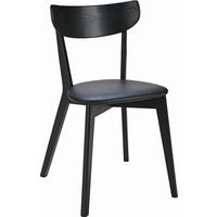 STOL glänsande  - svart, Klassisk, trä/plast (44/80/46cm) - Rowico