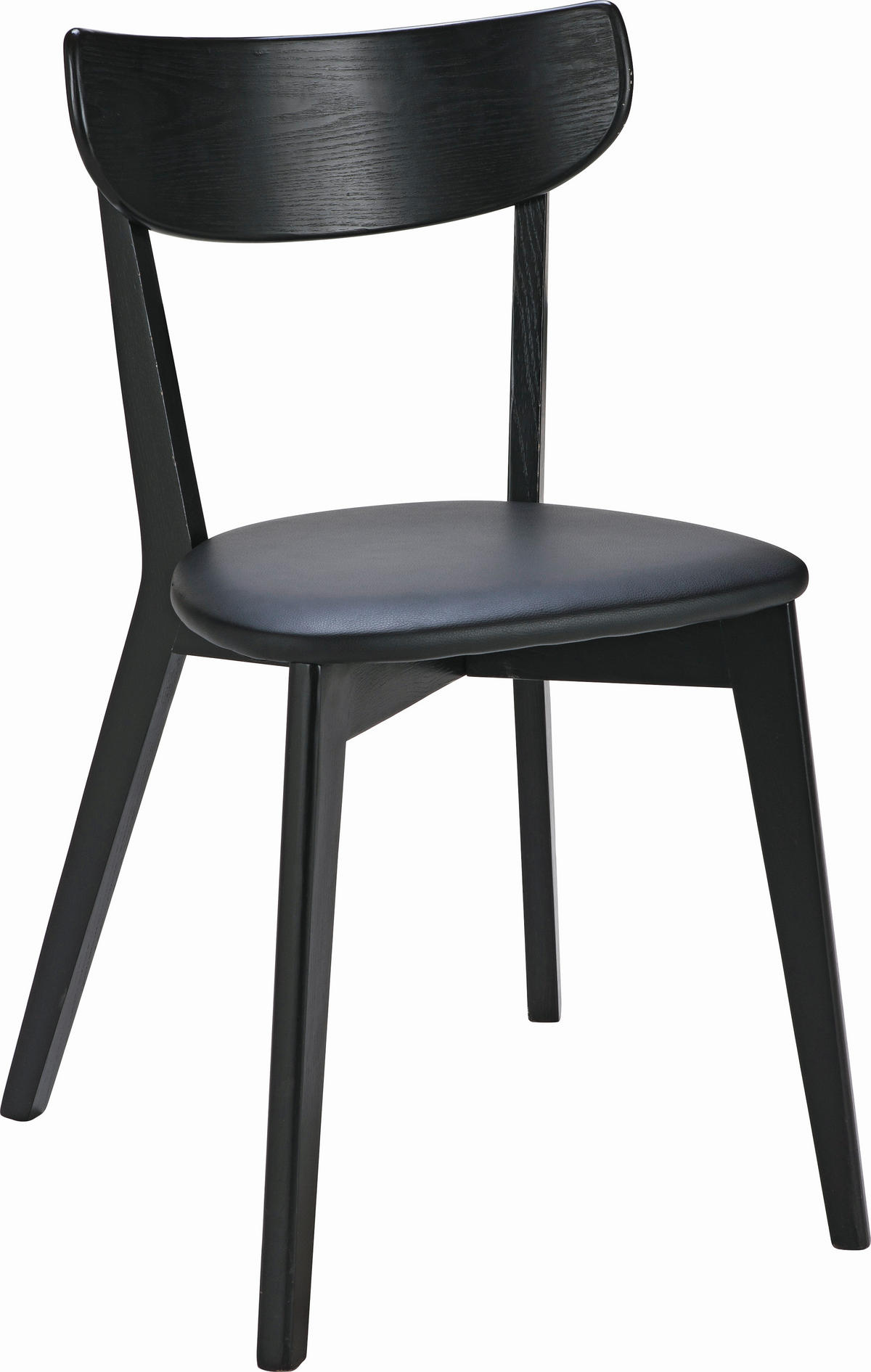 STOL glänsande  - svart, Klassisk, trä/plast (44/80/46cm) - Rowico