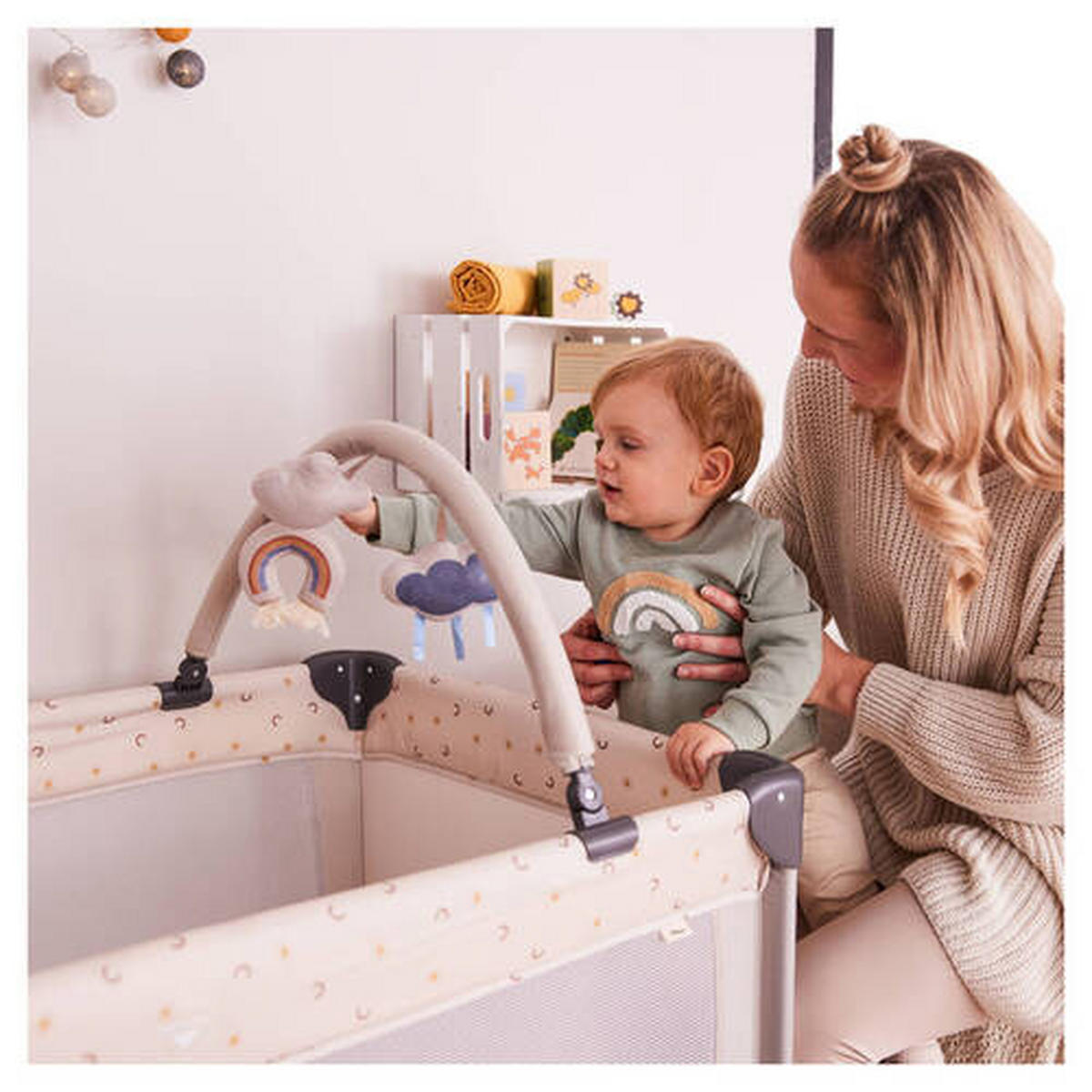 REISEBETT Dream N Play Go Disney   - Beige/Grau, Basics, Kunststoff/Textil (65/106.5/125cm) - Hauck