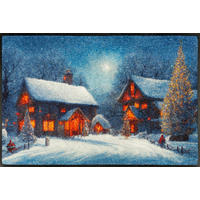 FUßMATTE 50/75 cm Twinkle Village  - Multicolor, Basics, Kunststoff/Textil (50/75cm) - wash+dry