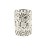 WINDLICHT - Silberfarben, KONVENTIONELL, Glas/Metall (9/12cm) - Ambia Home