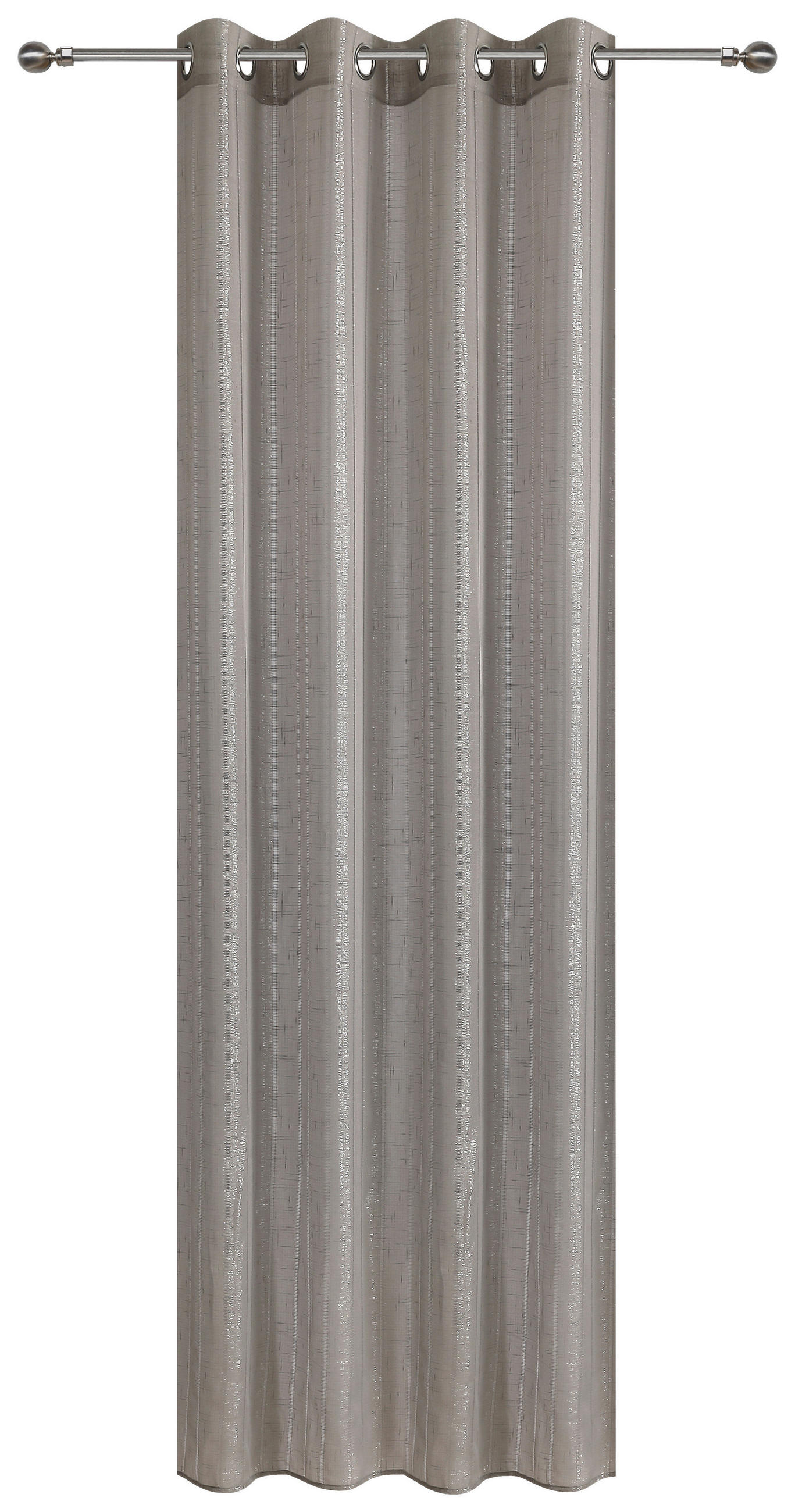 Vorhang Mit Ösen Paloma 140x245 cm Silberfarben