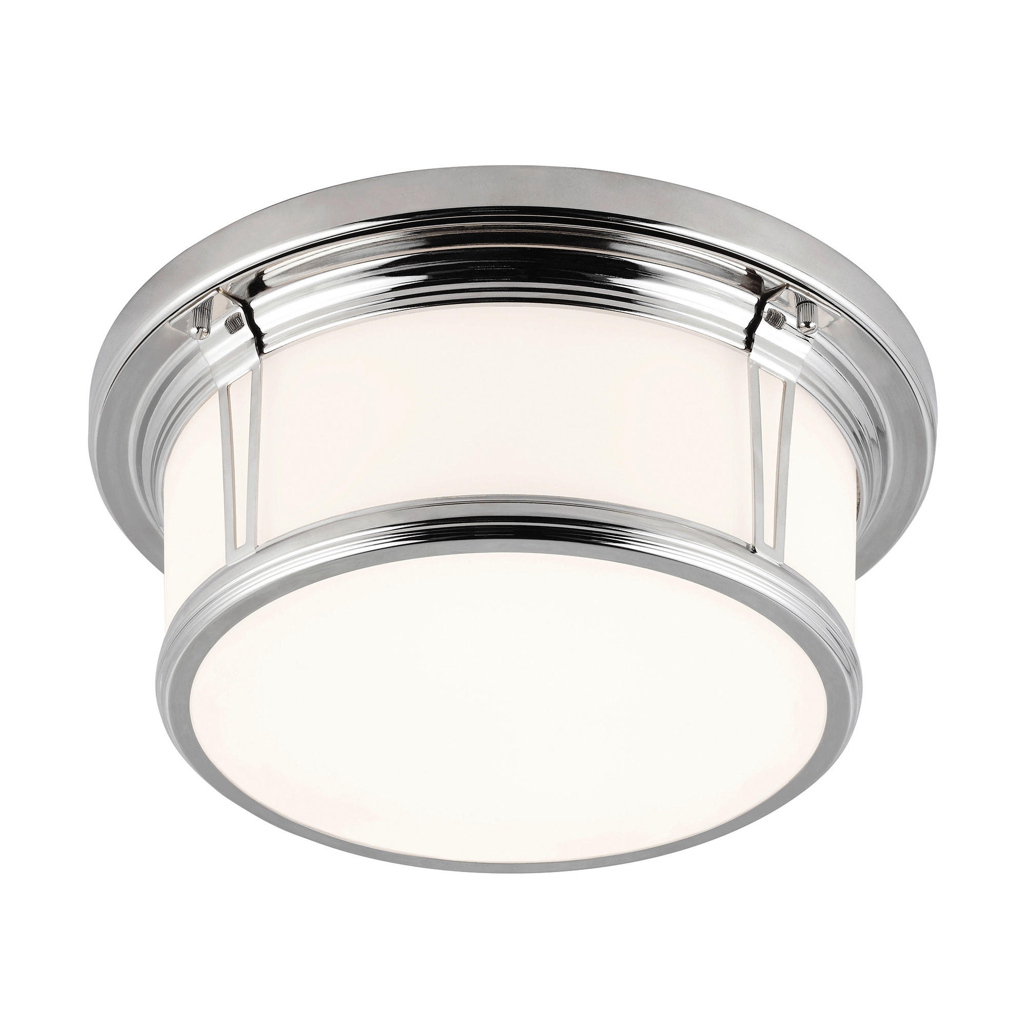 BADEZIMMER-DECKENLEUCHTE  33.7/13.7 cm    - Chromfarben, Basics, Glas/Metall (33.7/13.7cm) - Elstead Lighting