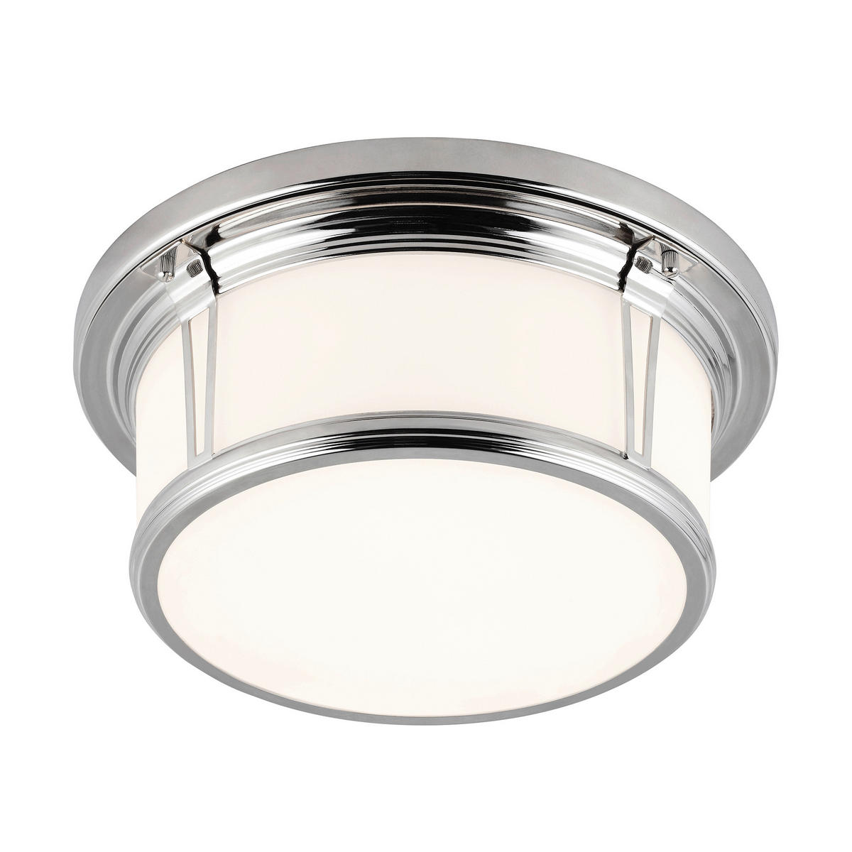 BADEZIMMER-DECKENLEUCHTE  33.7/13.7 cm    - Chromfarben, Basics, Glas/Metall (33.7/13.7cm) - Elstead Lighting