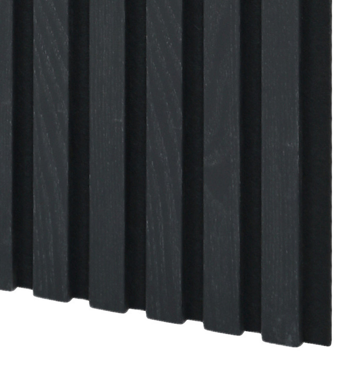 AKUSTIKPANEEL Nachbildung Schwarz 60/120/1,5 cm 4 Stück  - Schwarz, Design, Holzwerkstoff/Textil (60/120/1,5cm) - MID.YOU