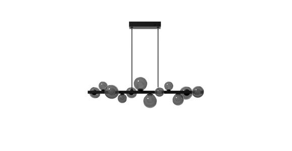 LED-HÄNGELEUCHTE Regulus 95/27/150 cm  - Schwarzbraun, Design, Glas/Metall (95/27/150cm) - Dieter Knoll