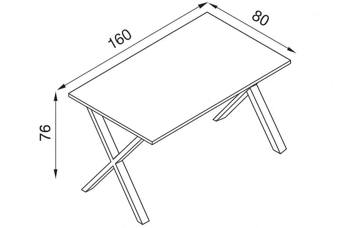 SCHREIBTISCH  in Anthrazit, Silberfarben  - Anthrazit/Silberfarben, Design (160/76/80cm) - MID.YOU