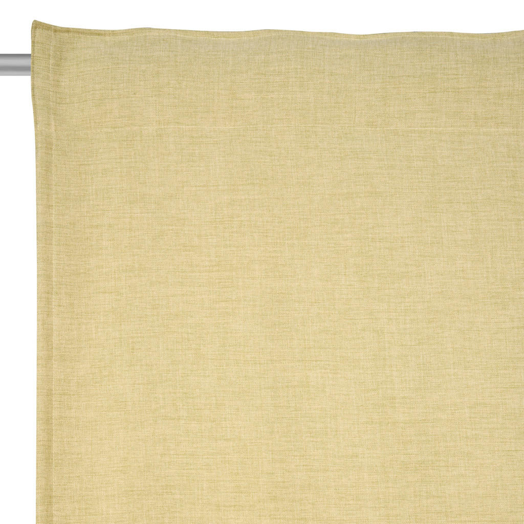Thumbnail - Esposa Fertigvorhang Bari, Limette, Textil, Uni, 140x245 cm, Oeko-Tex® Standard 100, für Stange und Schiene geeignet, mi...