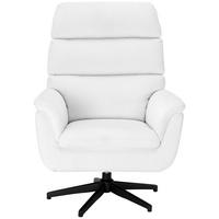 SESSEL in Webstoff Weiß  - Schwarz/Weiß, KONVENTIONELL, Textil/Metall (76/103/89cm) - Livetastic