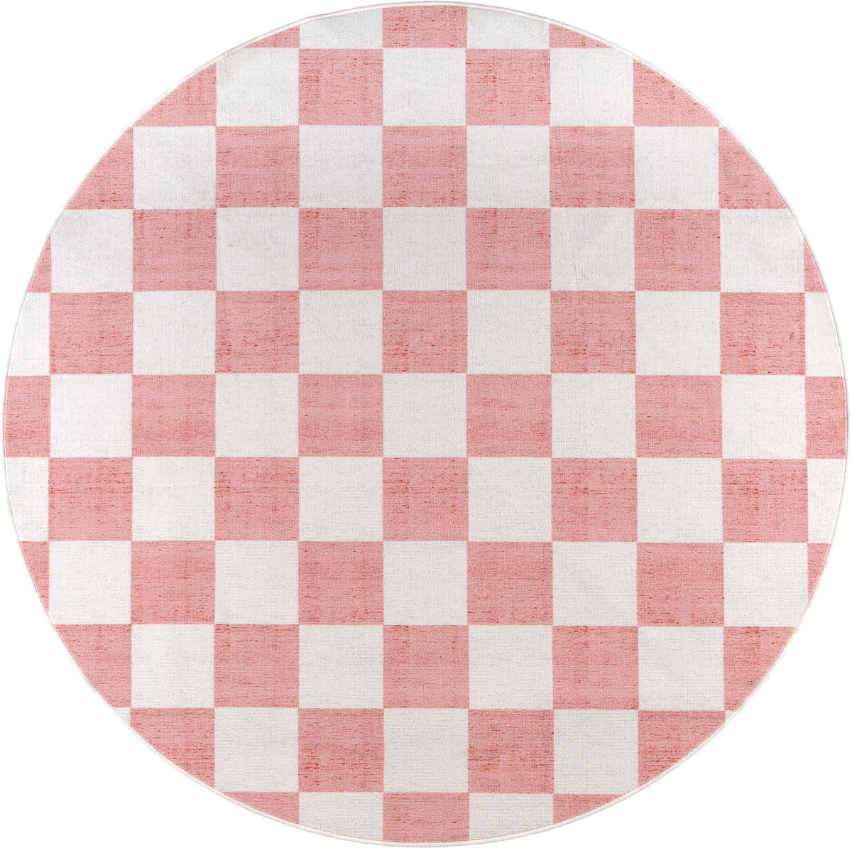 TUFTTEPPICH 200 cm Mesio Jack Hellrosa, Grauweiß rund  - Hellrosa/Grauweiß, Trend, Kunststoff/Textil (200cm) - Lindorug