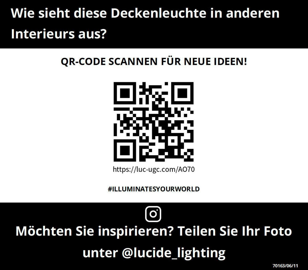 DECKENLEUCHTE    50/50/25 cm  - Design, Glas (50/50/25cm) - Lucide