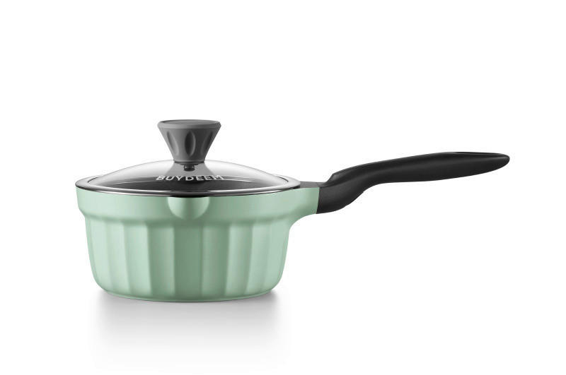 nyeles edény 1,8 l  - pasztellzöld, Basics, fém (24/14/40cm) - BUYDEEM