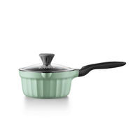 nyeles edény 1,8 l  - pasztellzöld, Basics, fém (24/14/40cm) - BUYDEEM