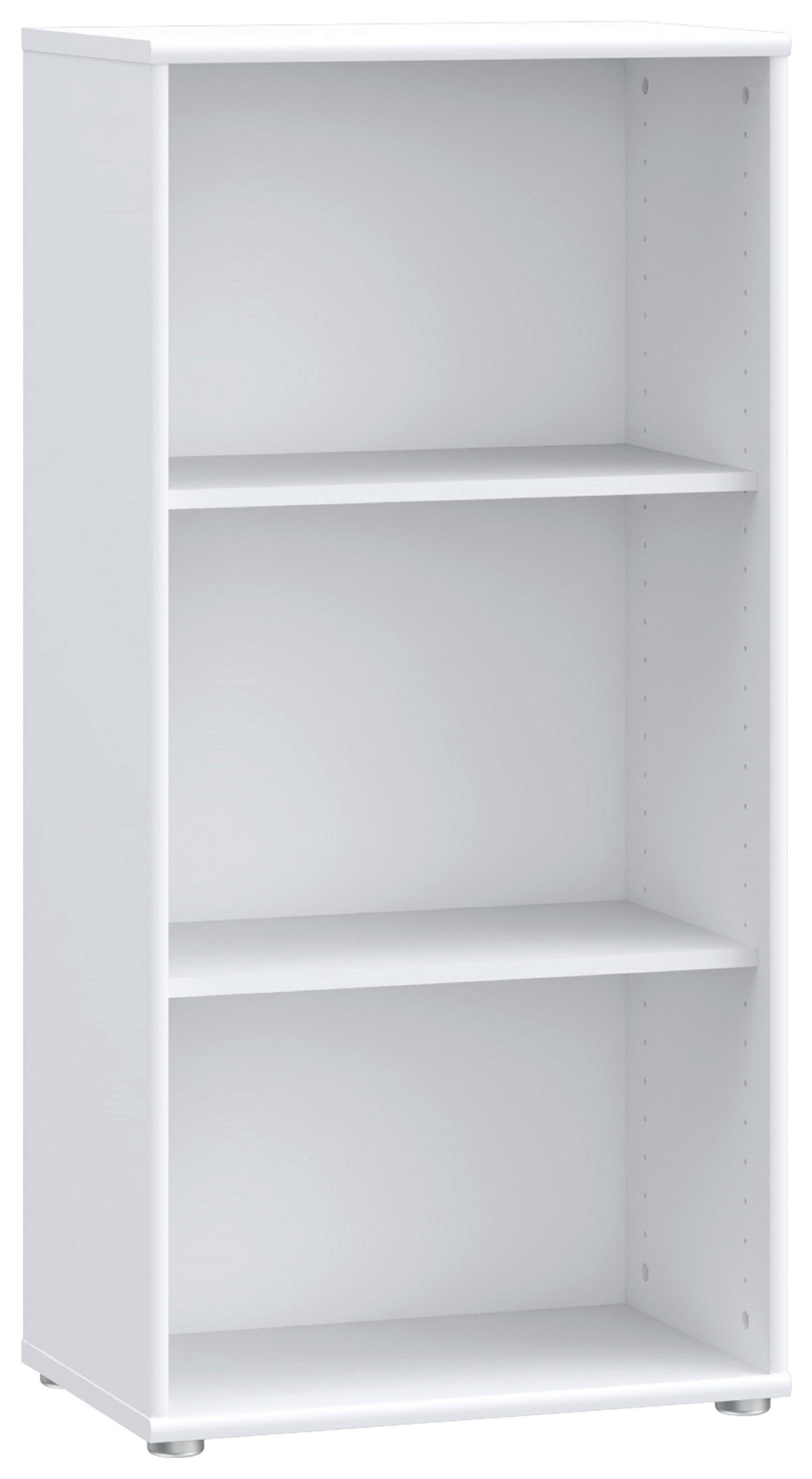 REGAL Weiß  - Alufarben/Weiß, Design, Holzwerkstoff (54/111,1/34,8cm)