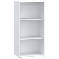 REGAL Weiß  - Alufarben/Weiß, Design, Holzwerkstoff (54/111,1/34,8cm)