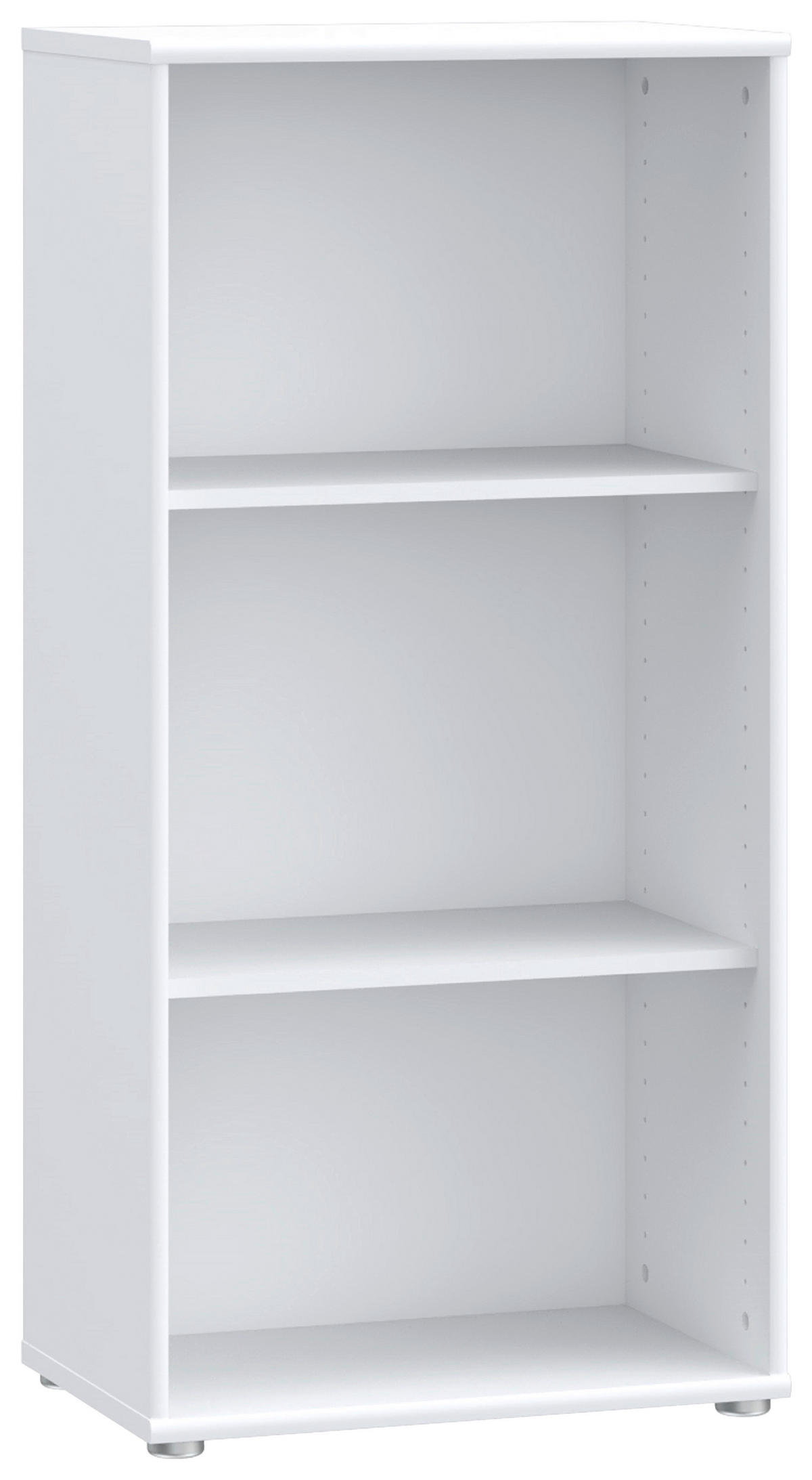 REGAL Weiß  - Alufarben/Weiß, Design, Holzwerkstoff (54/111,1/34,8cm)