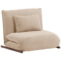 SESSEL in Samt Creme, Dunkelbraun  - Dunkelbraun/Creme, Design, Textil/Metall (93/97/80cm) - MID.YOU