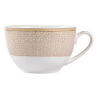 KOPP Geo   250 ml  - vit/beige, Klassisk, keramik (10/10/6cm) - Ritzenhoff Breker