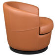 DESIGNSESSEL in Echtleder Honig  - Schwarz/Honig, Design, Leder/Kunststoff (76/74/75cm) - Xora
