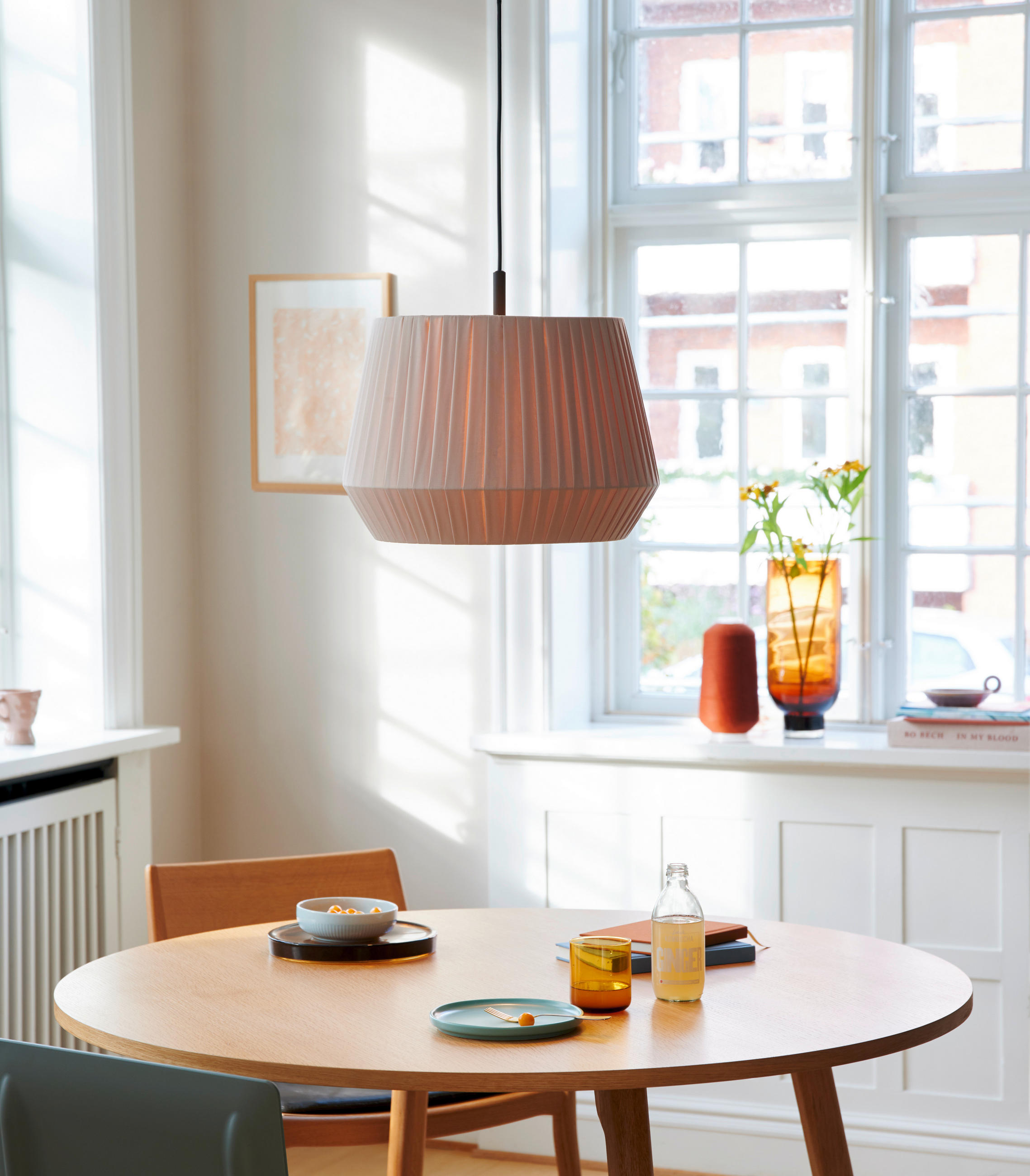 HÄNGELEUCHTE 40/34 cm  - Beige, Natur, Textil (40/34cm) - Nordlux
