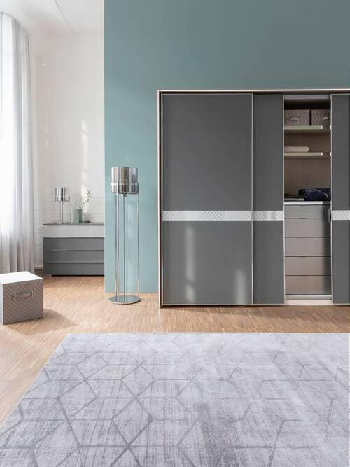 WEBTEPPICH 170/240 cm Cubes  - Blau, Design, Textil (170/240cm) - Joop!