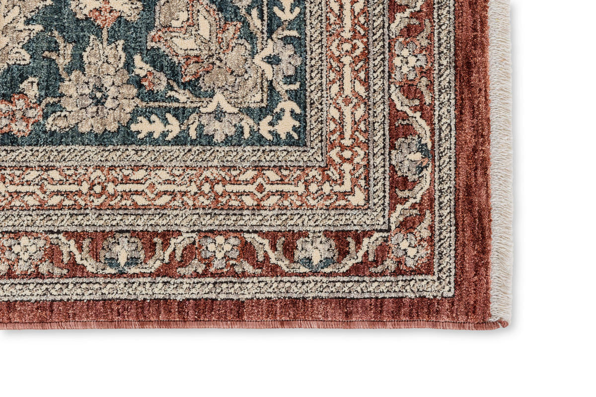 WEBTEPPICH 133/190 cm Tropea Rot  - Rot, KONVENTIONELL, Textil (133/190cm)
