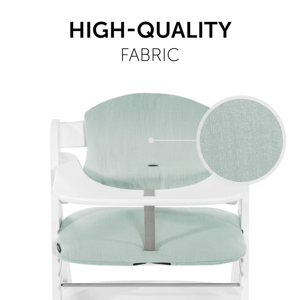 HOCHSTUHLEINLAGE HIGHCHAIRPAD SELECT  - Mintgrün, Basics, Textil (44/24cm) - Hauck