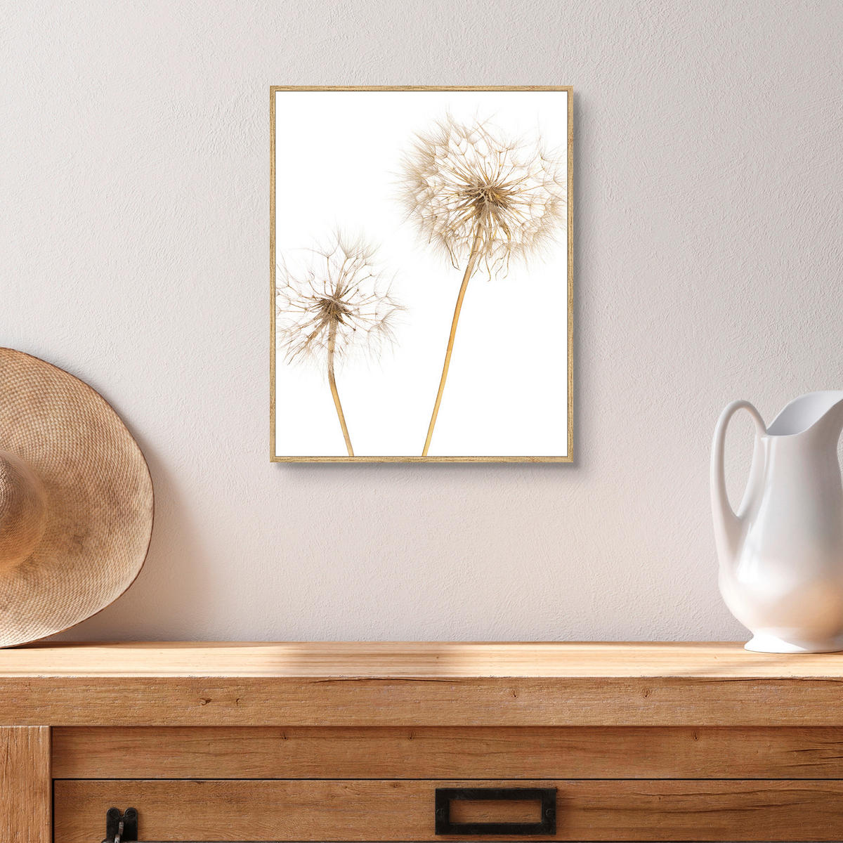 KUNSTDRUCK Landschaft & Natur, Blumen 40/50 cm  - Eichefarben/Multicolor, LIFESTYLE, Holzwerkstoff (40/50cm) - Monee