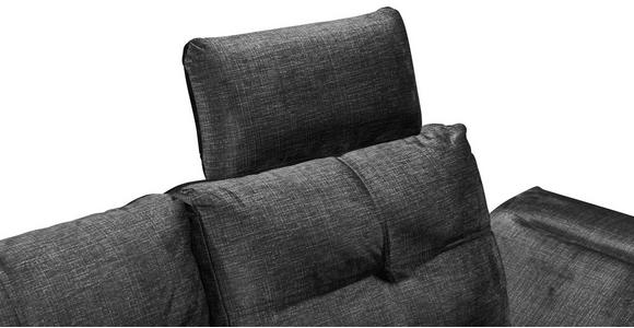 ECKSOFA in Mikrovelours Schwarz - Schwarz, KONVENTIONELL, Kunststoff/Textil (170/275cm) - Carryhome