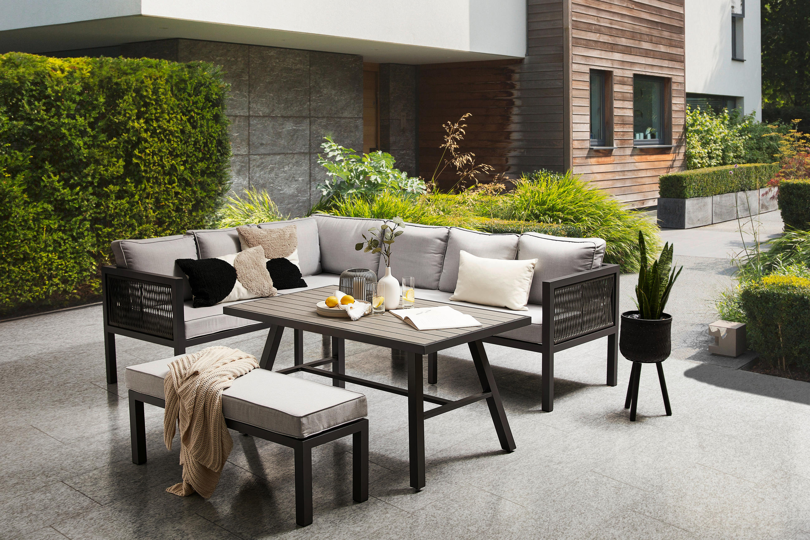 SET DINING LOUNGE 16 piese 195/244 cm