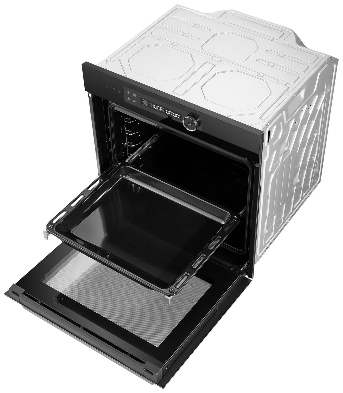EINBAUBACKOFEN MBO7NM30E4-BK  - Schwarz, Basics, Glas/Metall (59,5/59,5/56,6cm) - Midea
